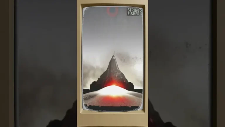 Perlan video thumbnail: a beige monitor showing a dark peak and a red-orange glow.